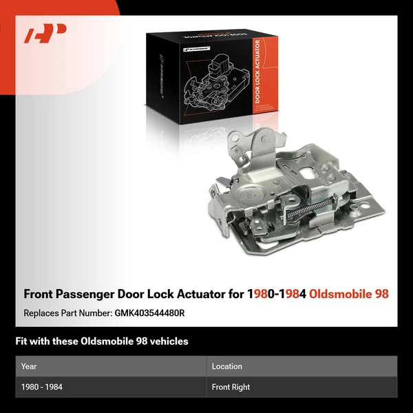 Front Passenger Door Lock Actuator for 1980-1984 Oldsmobile 98