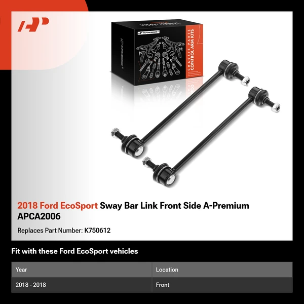 2018 Ford EcoSport Sway Bar Link Front Side A-Premium APCA2006