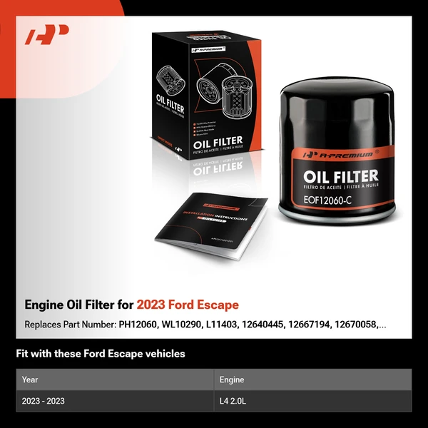 Engine Oil Filter for 2023 Ford Escape