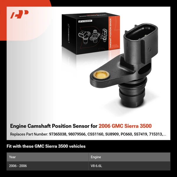 Engine Camshaft Position Sensor for 2006 GMC Sierra 3500