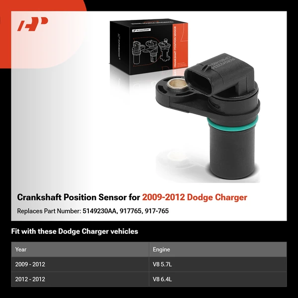 Crankshaft Position Sensor for 2009-2012 Dodge Charger