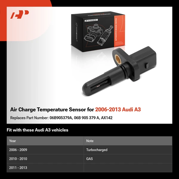 Air Charge Temperature Sensor for 2006-2013 Audi A3
