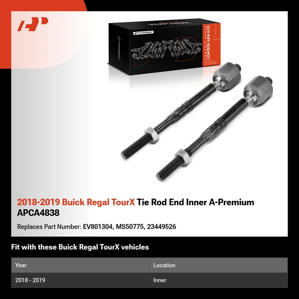 2018-2019 Buick Regal TourX Tie Rod End Inner A-Premium APCA4838