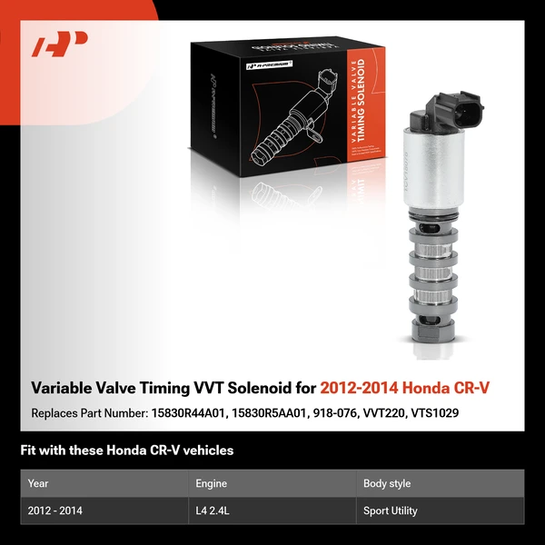 Variable Valve Timing VVT Solenoid for 2012-2014 Honda CR-V
