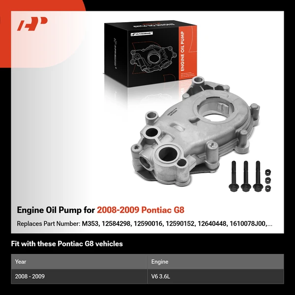 Engine Oil Pump for 2008-2009 Pontiac G8