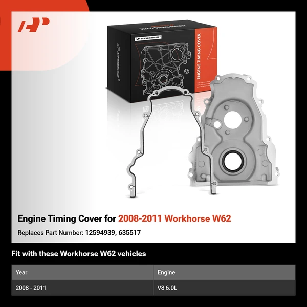 Engine Timing Cover for 2008-2011 Workhorse W62