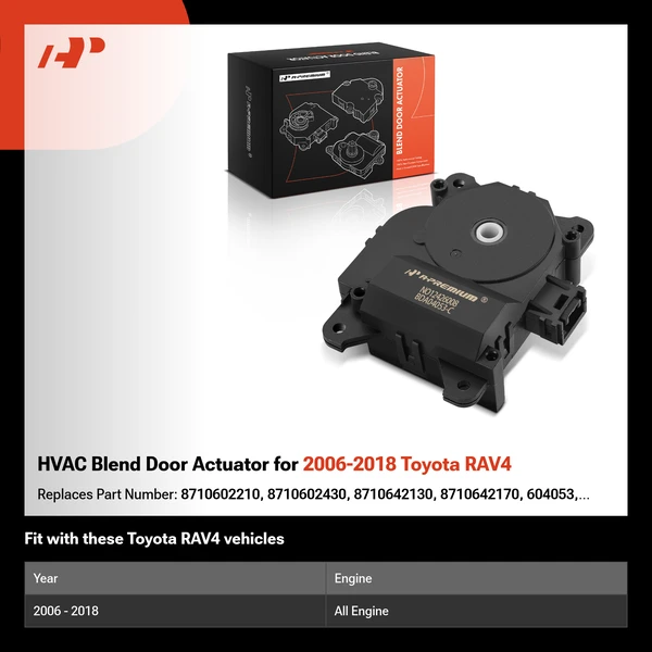 HVAC Blend Door Actuator for 2006-2018 Toyota RAV4