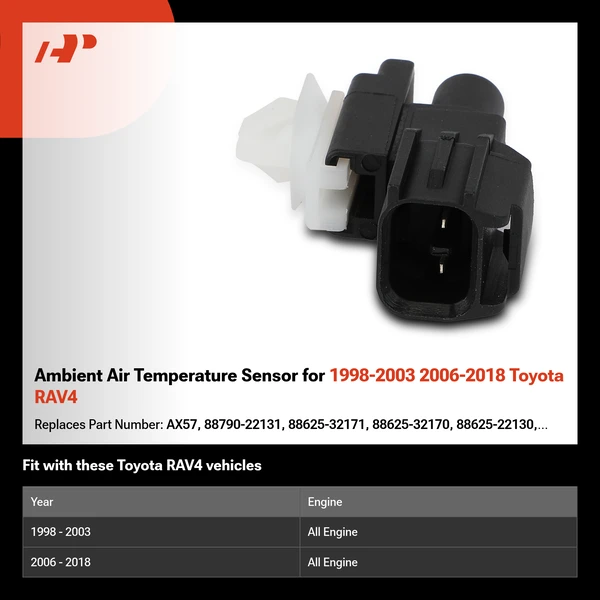 Ambient Air Temperature Sensor for 1998-2003 2006-2018 Toyota RAV4