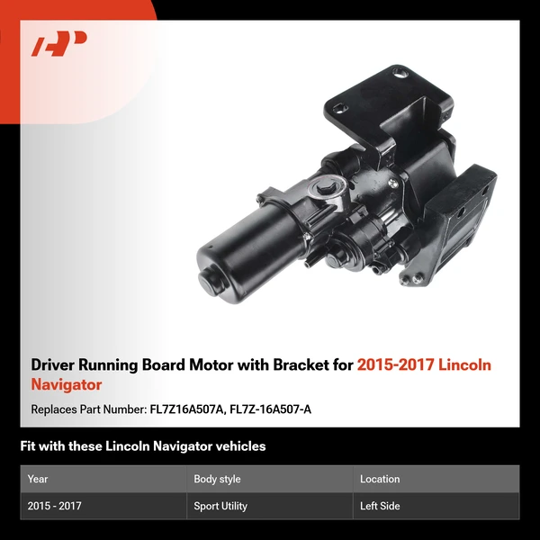 Driver Running Board Motor with Bracket for 2015-2017 Lincoln Navigator