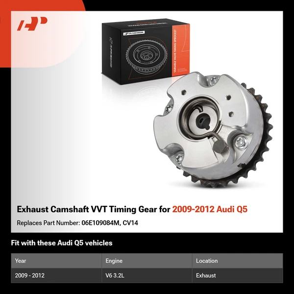 Exhaust Camshaft VVT Timing Gear for 2009-2012 Audi Q5
