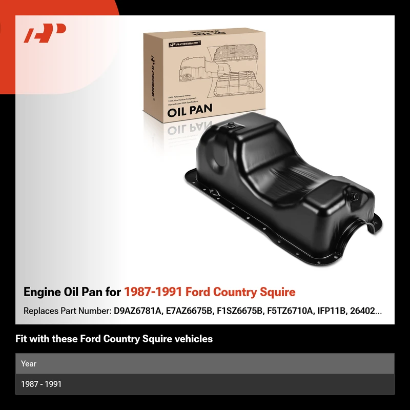 Engine Oil Pan for 1987-1991 Ford Country Squire
