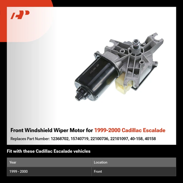 Front Windshield Wiper Motor for 1999-2000 Cadillac Escalade