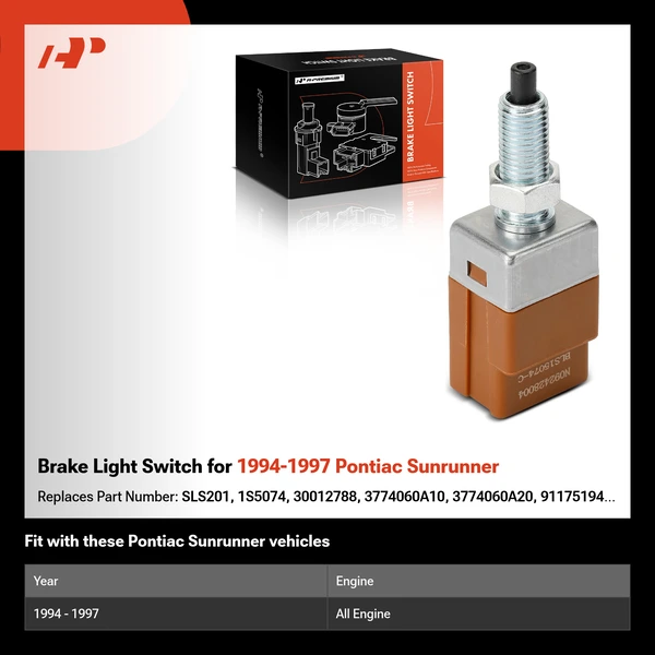 Brake Light Switch for 1994-1997 Pontiac Sunrunner