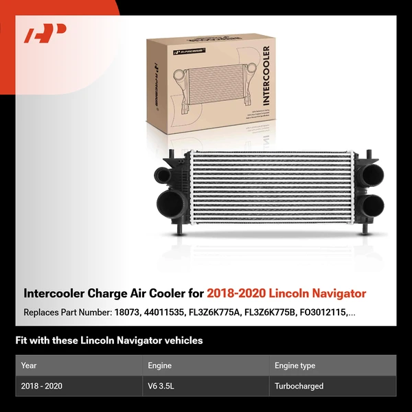 Intercooler Charge Air Cooler for 2018-2020 Lincoln Navigator
