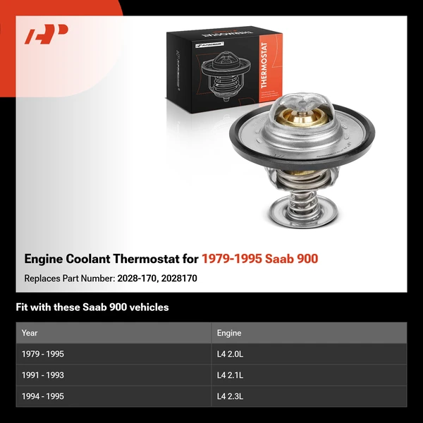 Engine Coolant Thermostat for 1979-1995 Saab 900