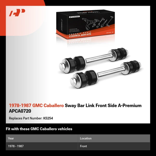 1978-1987 GMC Caballero Sway Bar Link Front Side A-Premium APCA0720