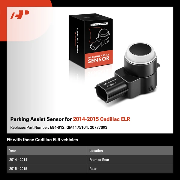 Parking Assist Sensor for 2014-2015 Cadillac ELR