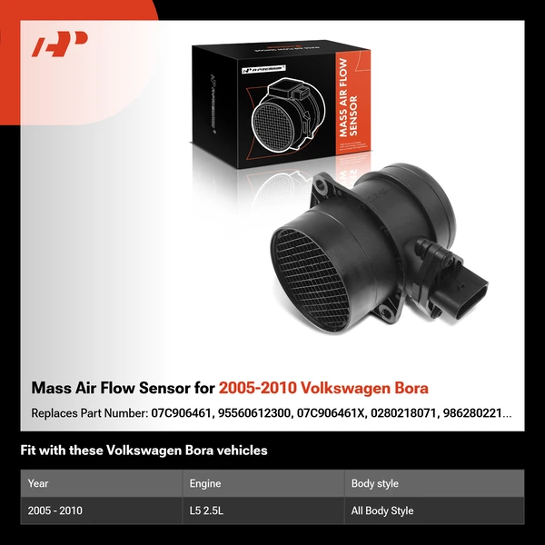 Mass Air Flow Sensor for 2005-2010 Volkswagen Bora