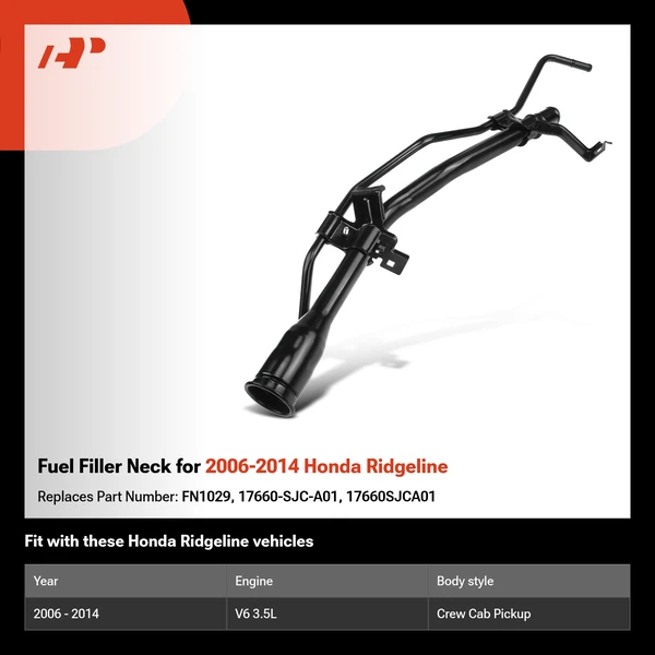 Fuel Filler Neck for 2006-2014 Honda Ridgeline