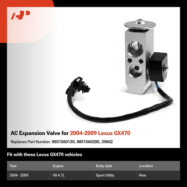 AC Expansion Valve for 2004-2009 Lexus GX470