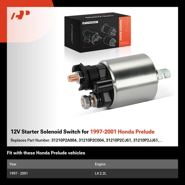 12V Starter Solenoid Switch for 1997-2001 Honda Prelude