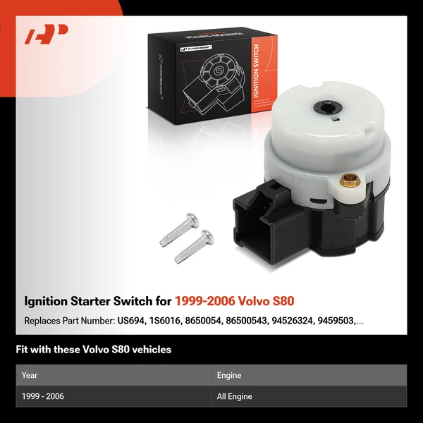 Ignition Starter Switch for 1999-2006 Volvo S80
