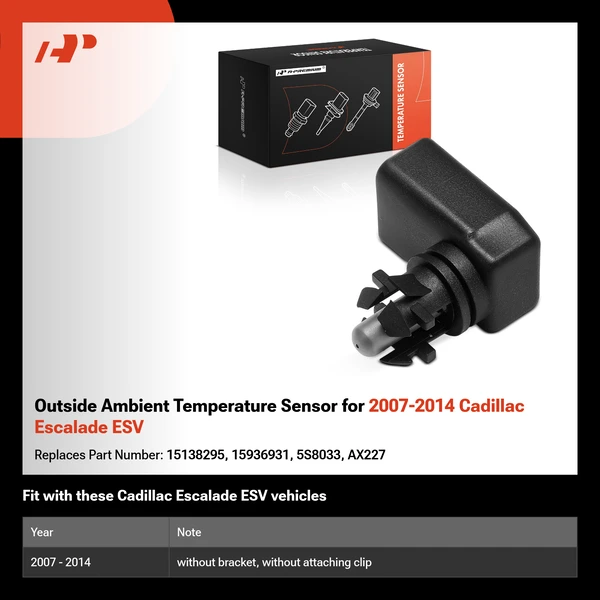 Outside Ambient Temperature Sensor for 2007-2014 Cadillac Escalade ESV