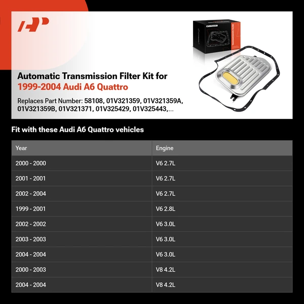 Automatic Transmission Filter Kit for 1999-2004 Audi A6 Quattro