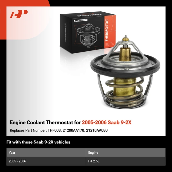 Engine Coolant Thermostat for 2005-2006 Saab 9-2X