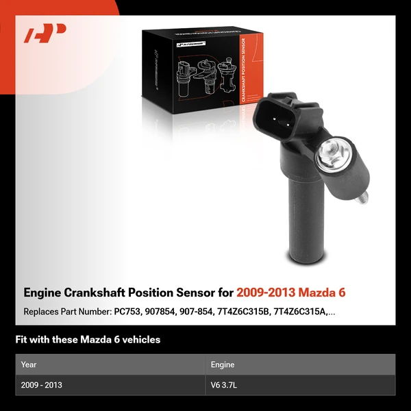 Engine Crankshaft Position Sensor for 2009-2013 Mazda 6