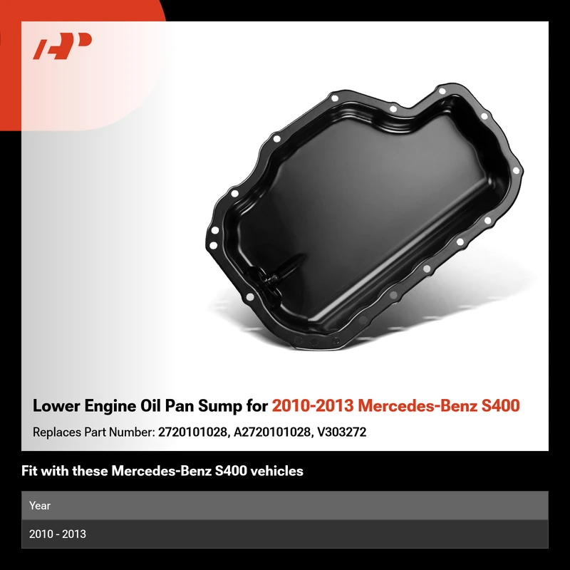 Lower Engine Oil Pan Sump for 2010-2013 Mercedes-Benz S400