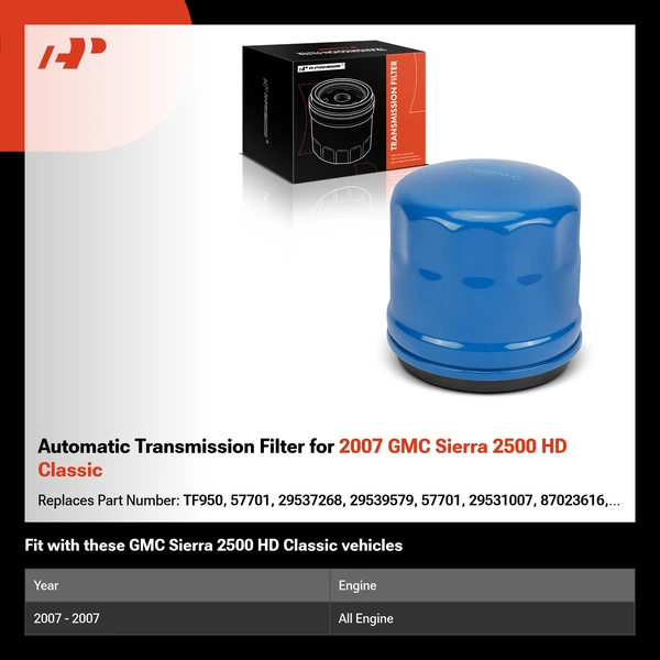 Automatic Transmission Filter for 2007 GMC Sierra 2500 HD Classic