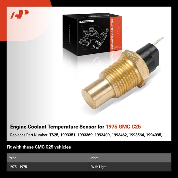 Engine Coolant Temperature Sensor for 1975 GMC C25