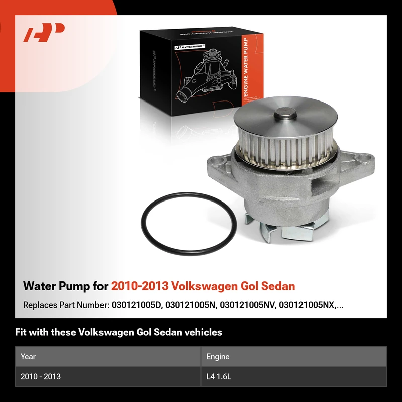 Water Pump for 2010-2013 Volkswagen Gol Sedan