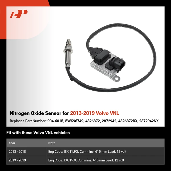 Nitrogen Oxide Sensor for 2013-2019 Volvo VNL