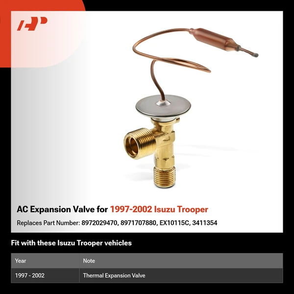 AC Expansion Valve for 1997-2002 Isuzu Trooper