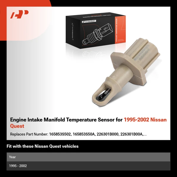 Engine Intake Manifold Temperature Sensor for 1995-2002 Nissan Quest