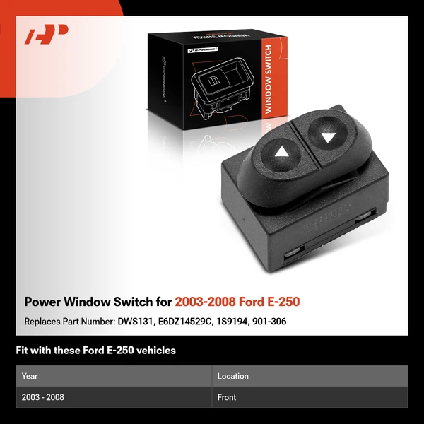 Power Window Switch for 2003-2008 Ford E-250