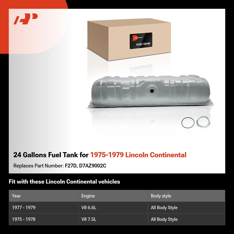 24 Gallons Fuel Tank for 1975-1979 Lincoln Continental