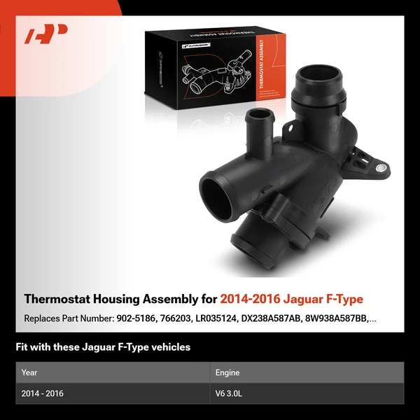 Thermostat Housing Assembly for 2014-2016 Jaguar F-Type