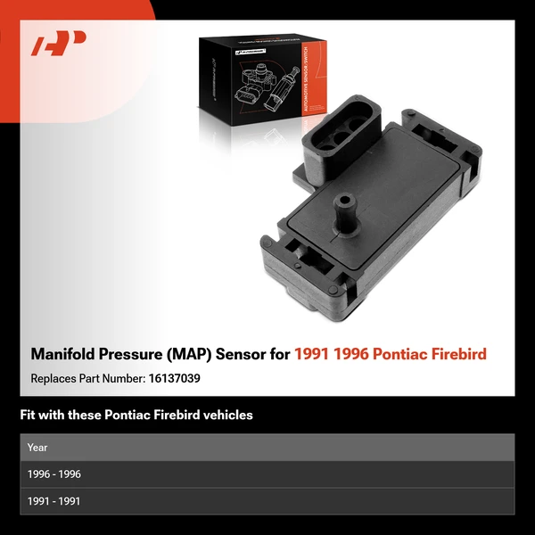 Manifold Pressure (MAP) Sensor for 1991 1996 Pontiac Firebird