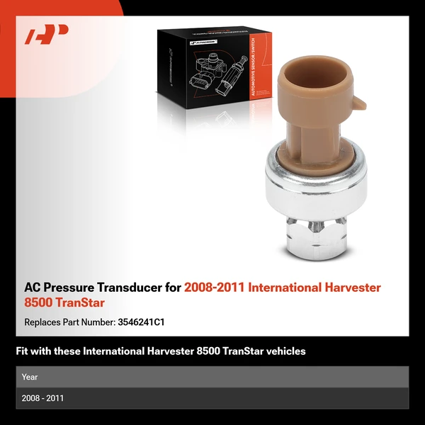AC Pressure Transducer for 2008-2011 International Harvester 8500 TranStar