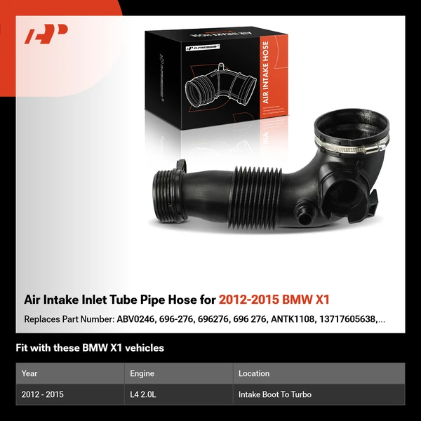 Air Intake Inlet Tube Pipe Hose for 2012-2015 BMW X1
