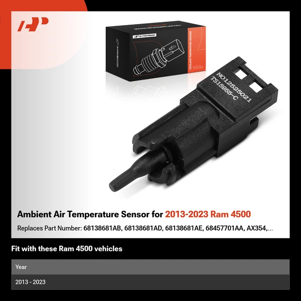 Ambient Air Temperature Sensor for 2013-2023 Ram 4500