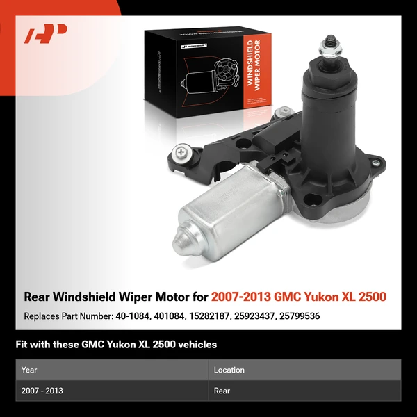 Rear Windshield Wiper Motor for 2007-2013 GMC Yukon XL 2500