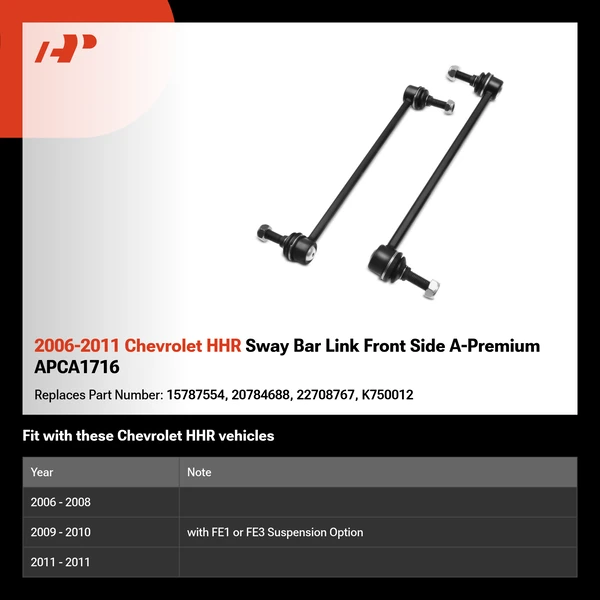 2006-2011 Chevrolet HHR Sway Bar Link Front Side A-Premium APCA1716