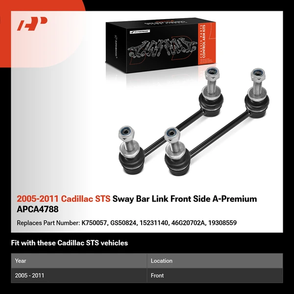 2005-2011 Cadillac STS Sway Bar Link Front Side A-Premium APCA4788
