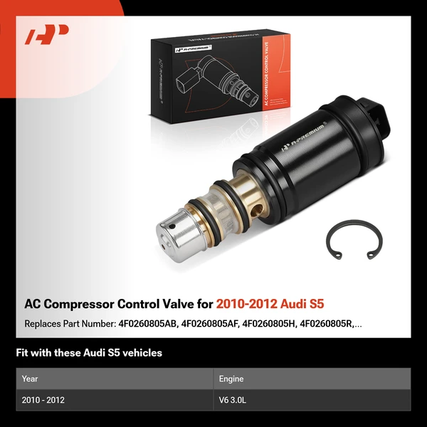 AC Compressor Control Valve for 2010-2012 Audi S5