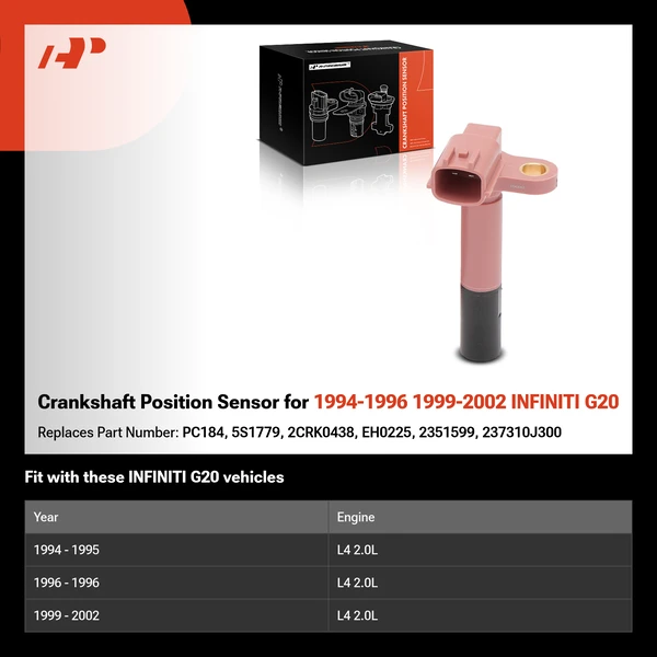 Crankshaft Position Sensor for 1994-1996 1999-2002 INFINITI G20
