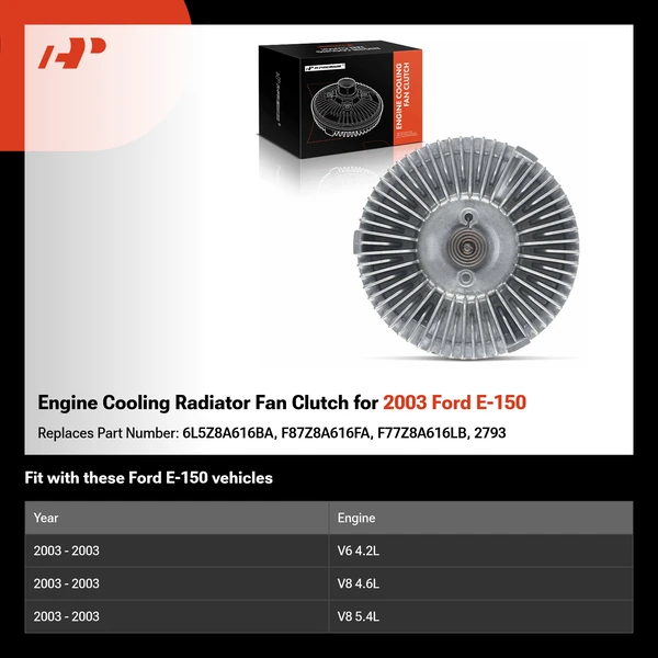 Engine Cooling Radiator Fan Clutch for 2003 Ford E-150